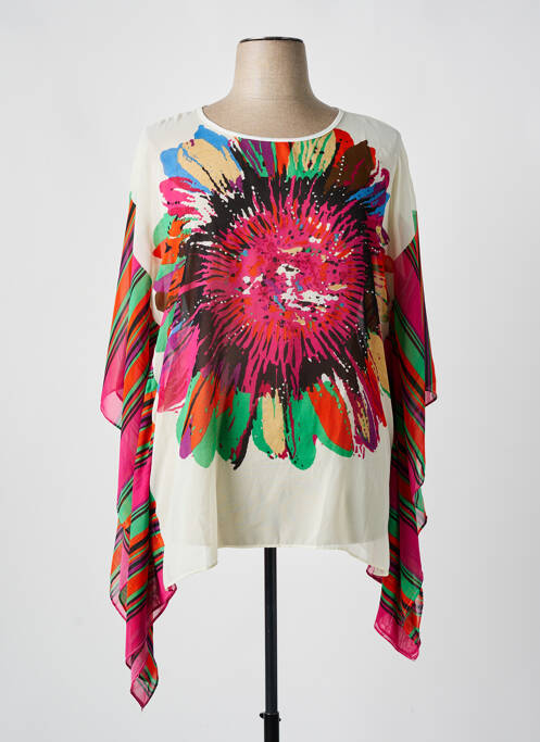 Tunică mâneci lungi bej FRIME femeie