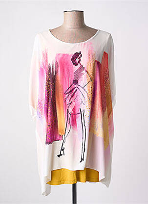 Tunică mâneci scurte alb ALAIN MURATI femeie