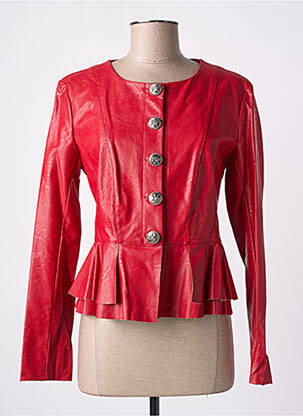 Geci din piele ecologică roșu RINASCIMENTO femeie