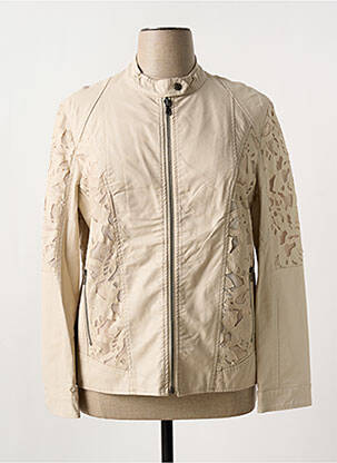 Geci din piele ecologică bej NANA BELLE femeie