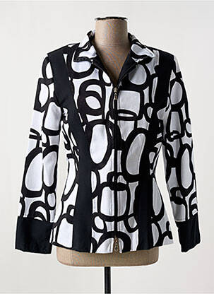 Jachete casual guler tip costum negru PARISIENNE femeie