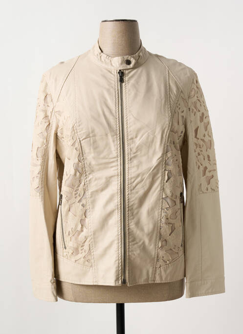 Geci din piele ecologică bej NANA BELLE femeie