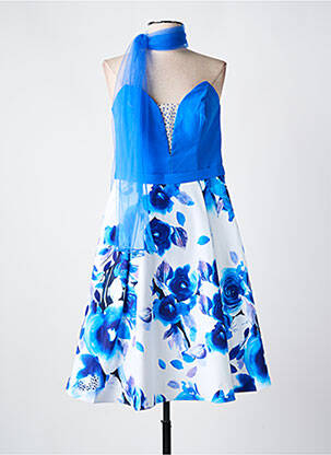 Rochie midi albastru CREATIF PARIS femeie