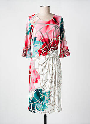Rochie midi mâneci 3/4 mâneci 3/4 alb MICHAELA LOUISA femeie