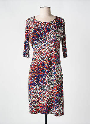 Rochie midi mâneci 3/4 mâneci 3/4 maro ROMEO POUR JULIETTE femeie