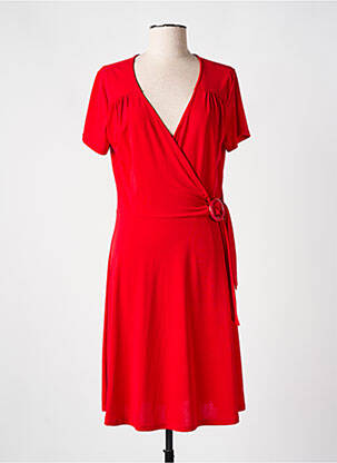 Rochie midi mâneci scurte mâneci scurte roșu ROMEO POUR JULIETTE femeie