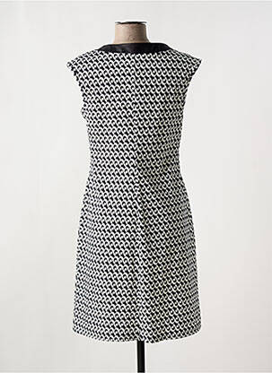 Rochie midi imprimeu fantezie mâneci scurte negru ROMEO POUR JULIETTE femeie