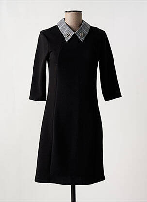 Rochie scurtă mâneci 3/4 mâneci 3/4 negru ROMEO POUR JULIETTE femeie