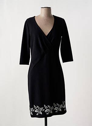 Rochie midi mâneci 3/4 mâneci 3/4 negru ROMEO POUR JULIETTE femeie
