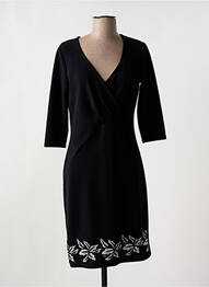 Rochie midi mâneci 3/4 mâneci 3/4 negru ROMEO POUR JULIETTE femme