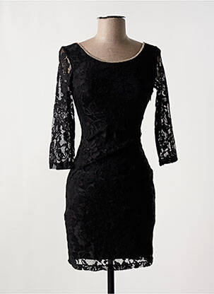 Rochie scurtă mâneci 3/4 mâneci 3/4 negru ASHWI femeie
