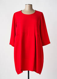Rochie scurtă mâneci 3/4 mâneci 3/4 roșu DRESS ADDICT femme