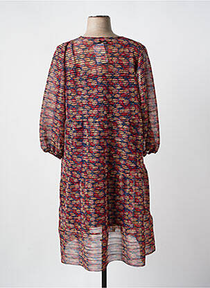 Rochie lungă croială fluidă mâneci 3/4 portocalie JORGIE PARIS femeie