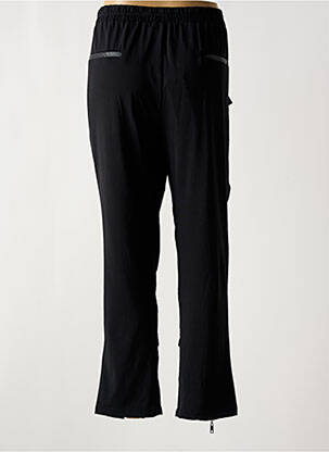 Pantalon larg țesătură poplin mărime normală negru C'FAIT POUR VOUS femeie