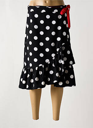Fustă midi negru HIPPOCAMPE femeie