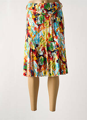 Fustă midi galben UN TEMPS POUR ELLE femeie