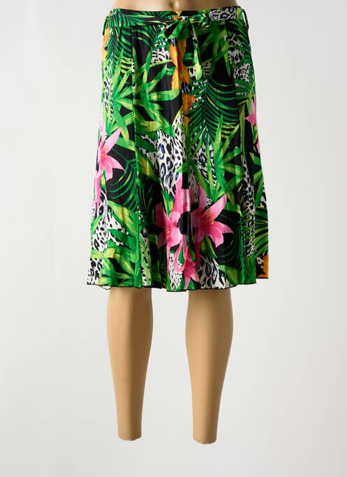 Fustă midi verde UN TEMPS POUR ELLE femeie