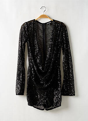 Rochie scurtă închidere cu fermoar la spate mâneci lungi negru PRETTY LITTLE THING femeie