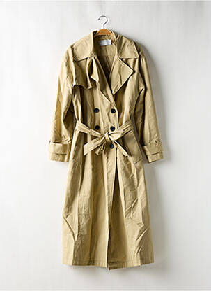 Trench țesătură poplin fără glugă verde ASOS femeie