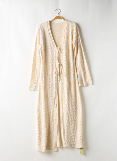 Vestă cu mâneci lungi bej CUPSHE X JOJO FLETHER femeie