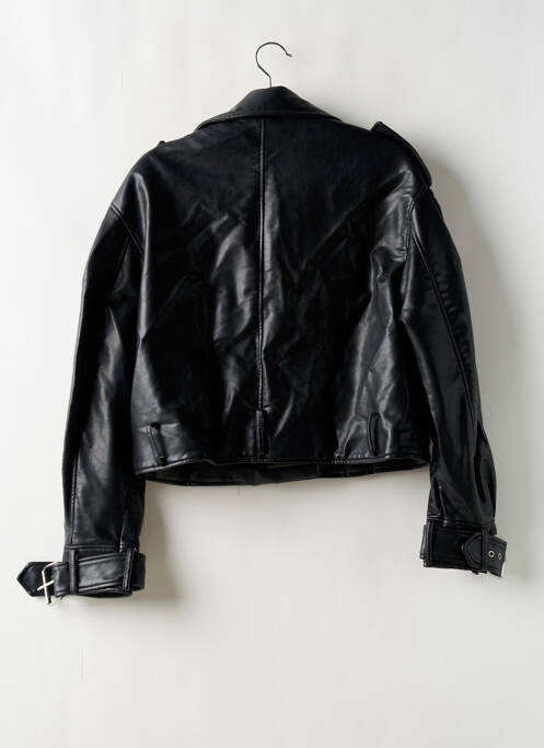 Geci din piele ecologică negru ZARA femeie