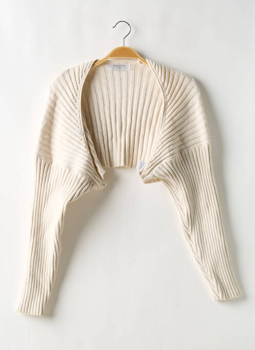 Vestă cu mâneci lungi bej STORETS femeie