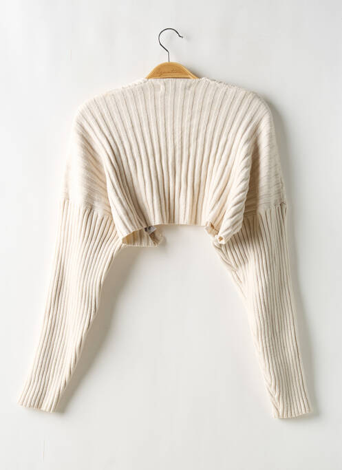 Vestă cu mâneci lungi bej STORETS femeie