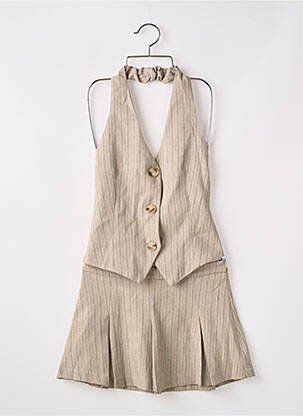 Set fustă bej PRETTY LITTLE THING femeie