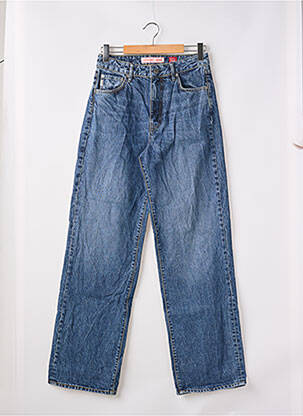 Blugi cu croială largă albastru SUPERDRY femeie