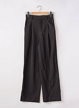 Pantalon larg țesătură crep mărime normală negru ZARA femeie