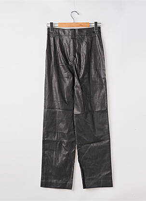 Pantalon larg închidere cu fermoar sub clapetă cu nasturi negru ZARA femeie