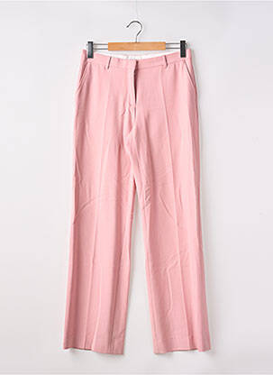 Pantalon larg țesătură poplin mărime normală roz THE KOOPLES femeie