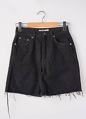Șort țesătură denim mărime normală negru NA-KD femeie