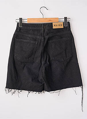 Șort țesătură denim mărime normală negru NA-KD femeie