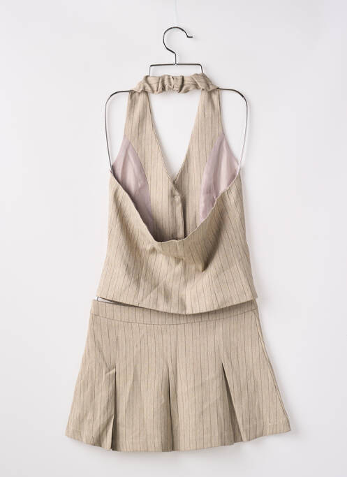 Set fustă bej PRETTY LITTLE THING femeie