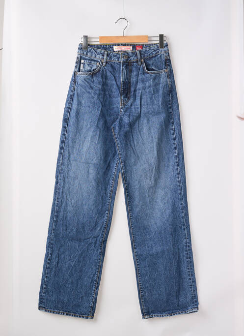 Blugi cu croială largă albastru SUPERDRY femeie