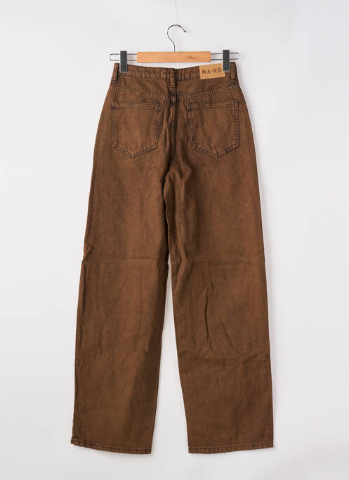 Blugi cu croială largă maro NA-KD femeie