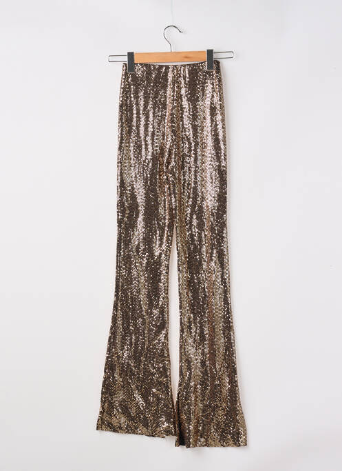 Pantalon evazat elasticitate mărime normală auriu MAJE femme