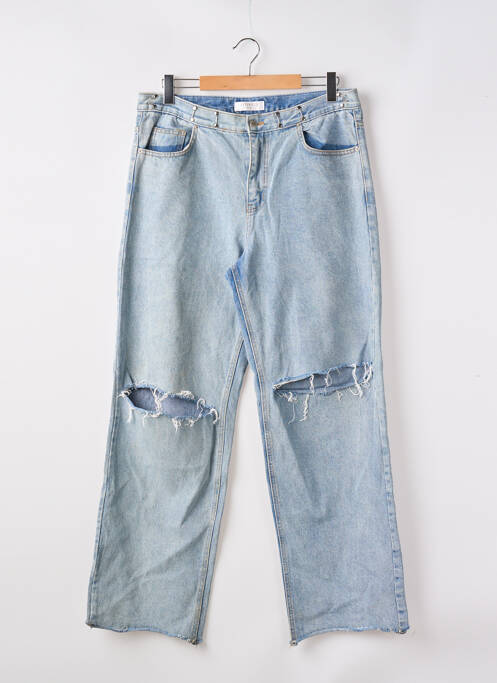 Blugi cu croială largă efect uzat decolorat mărime normală albastru STORETS femme
