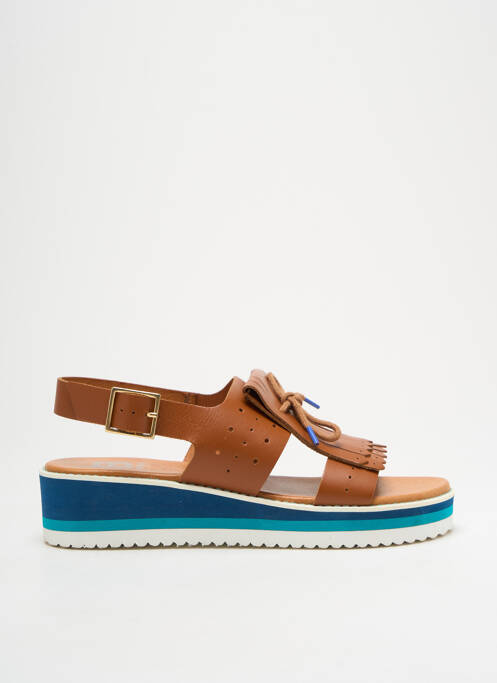 Sandale/Pantofi decupați maro BENSIMON fată