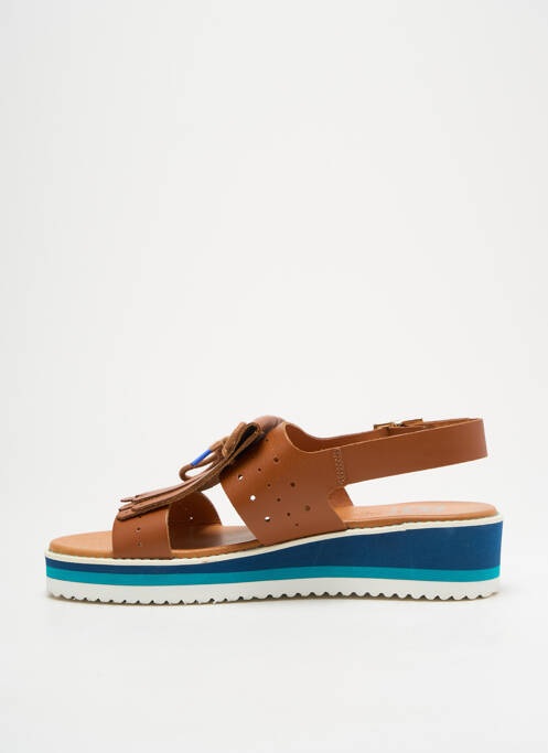 Sandale/Pantofi decupați maro BENSIMON fată