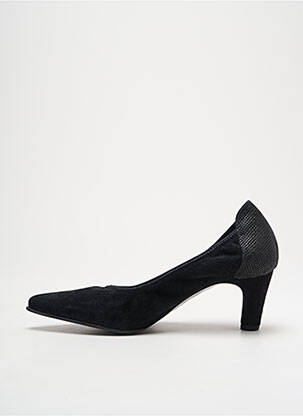 Pantofi cu toc nubuc toc de 4 la 6 cm negru MYMA femeie