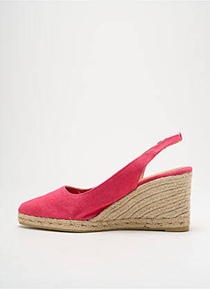 Espadrile închidere cu buclă(e) toc de 7 la 9 cm roz CASTANER femeie