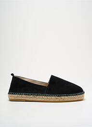 Espadrile nubuc vârf pătrat negru L'ESPADRILLE DE NICOLE bărbat