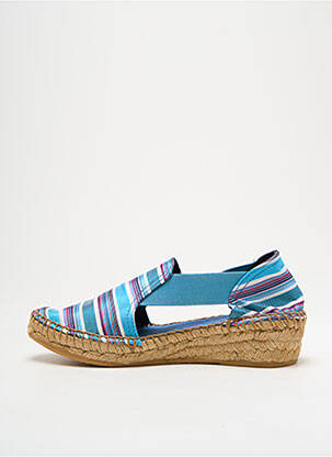 Espadrile vârf rotund toc de 4 la 6 cm albastru MONTANE femeie