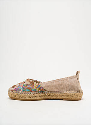 Espadrile vârf rotund toc plat până la 3 cm bej MONTANE femeie