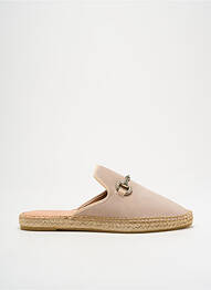Espadrile nubuc toc plat până la 3 cm bej L'ESPADRILLE DE NICOLE femeie