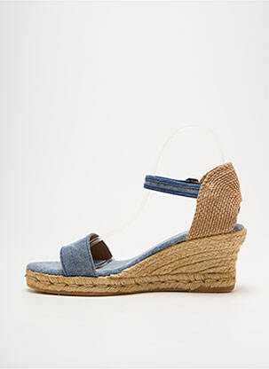 Espadrile închidere cu buclă(e) toc de 4 la 6 cm albastru NICOLE femeie