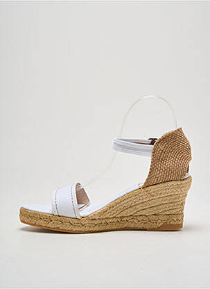 Espadrile închidere cu buclă(e) toc de 4 la 6 cm alb NICOLE femeie