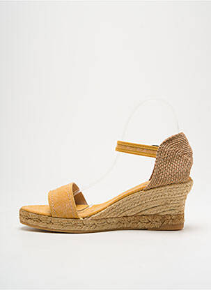 Espadrile închidere cu buclă(e) toc de 4 la 6 cm galben NICOLE femeie